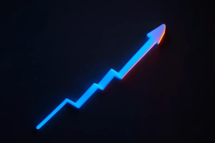 Gráfico de linha mostrando o aumento do alcance e engajamento de uma campanha de anúncios em painel de LED ao longo do tempo.